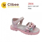 Детские босоножки для девочки, розовые ZB36, Clibee