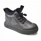 Дитячі демісезонні черевики для хлопчика, сіро-чорні (P-500), Clibee