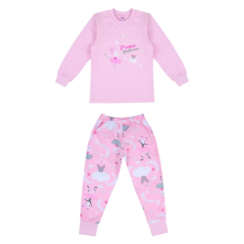 Детская пижама для девочки PRIMA BALLERINA, розовая PGD-25-7, 4565, Gabbi