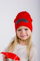 Детская демисезонная шапочка для девочки "Сесилия", DemboHouse (ДембоХаус)