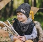 Комплект (шапка+шарф) для мальчика "Неш", DemboHouse (ДембоХаус).