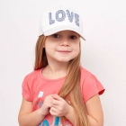 Дитяча кепка для дівчинки Мануела, біла, Dembohouse