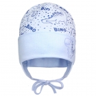Детская демисезонная шапка для мальчика, голубая (21319), David’s Star