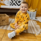 Дитяча тепла піжама для малюка, гірчичний 13328, Gabbi