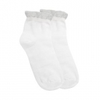 Носки для девочки, белые с люрексом (966), Дюна