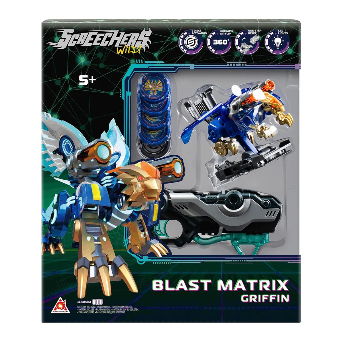 Игровой набор Screechers Wild! S5 L2 – Гриффин EU686121, (Дикие Скричеры)