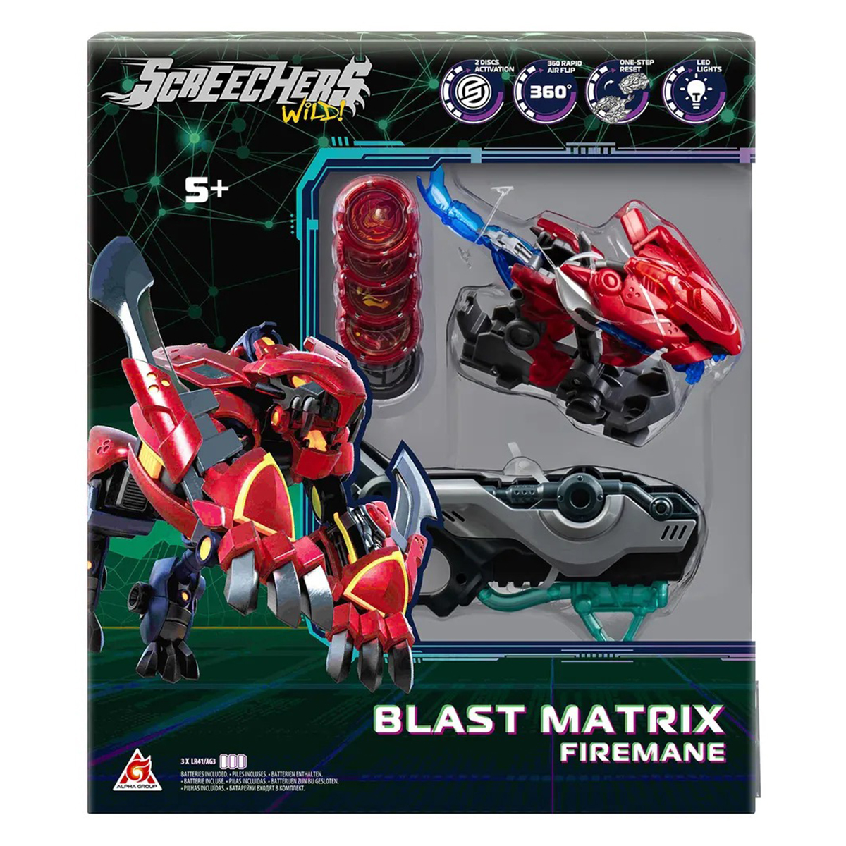 Игровой набор Screechers Wild! S5 L2 – Файэрмен EU686122, (Дикие Скричеры)