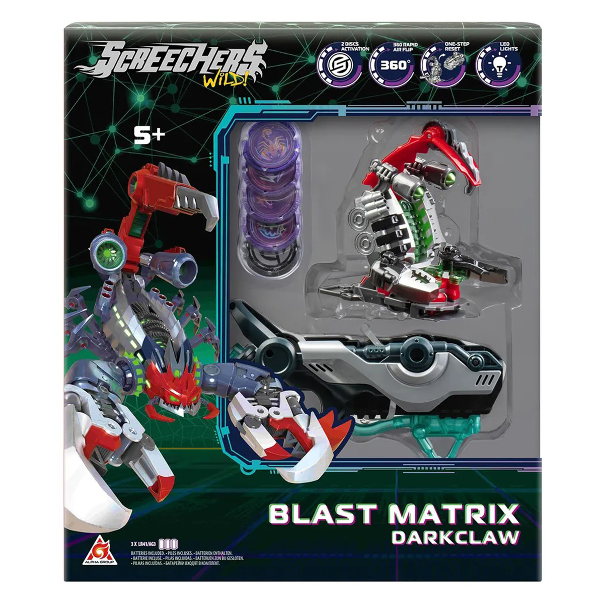 Игровой набор Screechers Wild! S5 L2 – Дарккло EU686123, (Дикие Скричеры)