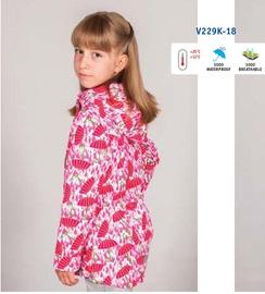 Дитяча демісезонний куртка для дівчинки \"Парасольки\" на кулір (V229К-18), Baby Line 122 р.