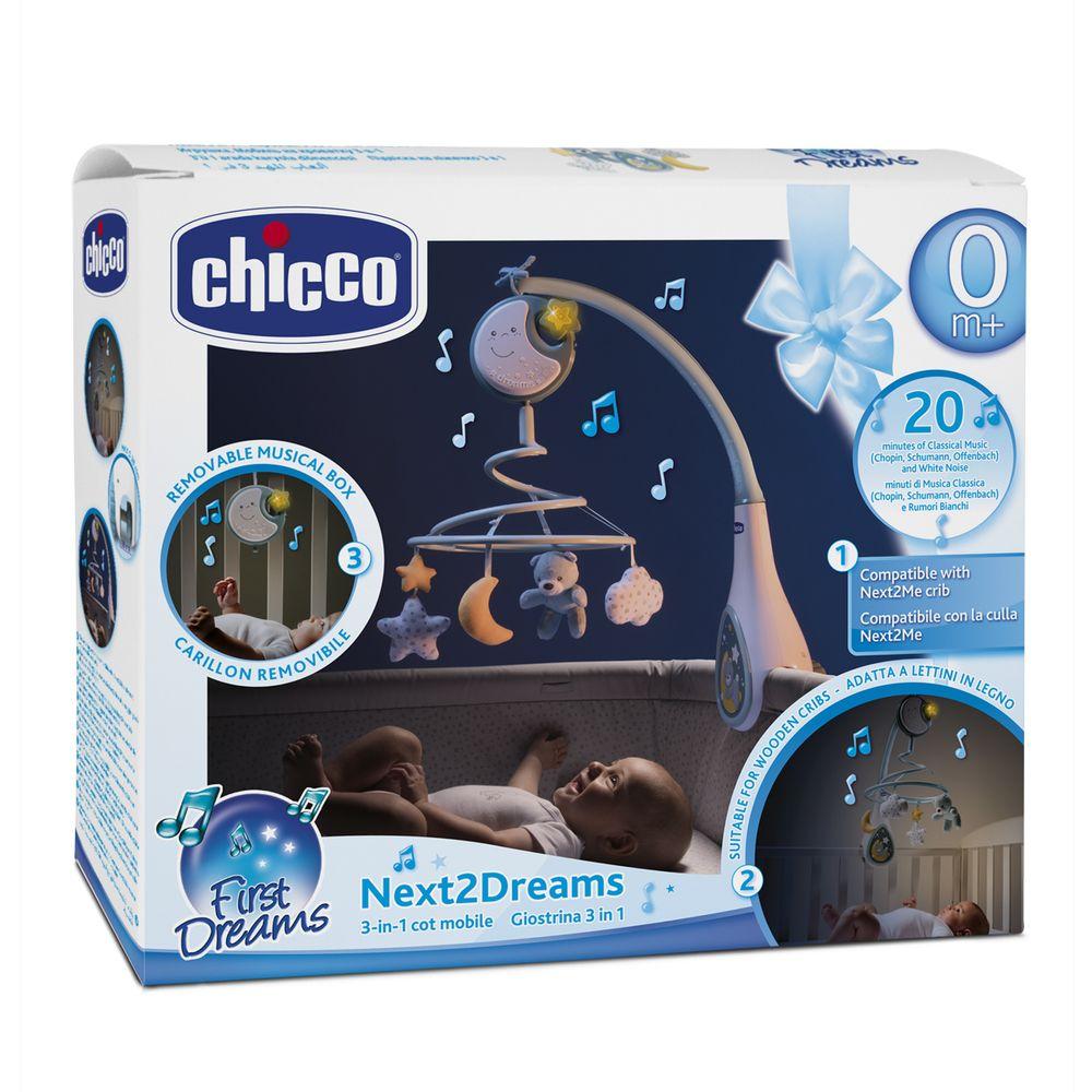 Іграшка на ліжечко - музичний мобіль Підвісна карусель NEXT2DREAMS (07627.20), Chicco