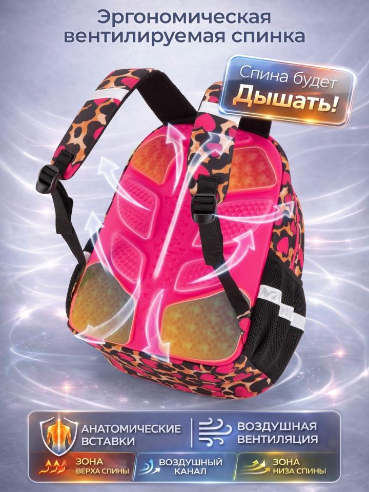 Школьный набор 7 в 1 Sunny Happy с леопардом (SH1-09), Winner /SkyName