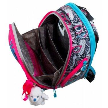 Рюкзак-ранець шкільний + мішок для взуття для дівчинки, ведмедик (10-003), DeLune