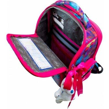 Рюкзак-ранець шкільний + мішок для взуття для дівчинки, ведмедик (11-025), DeLune