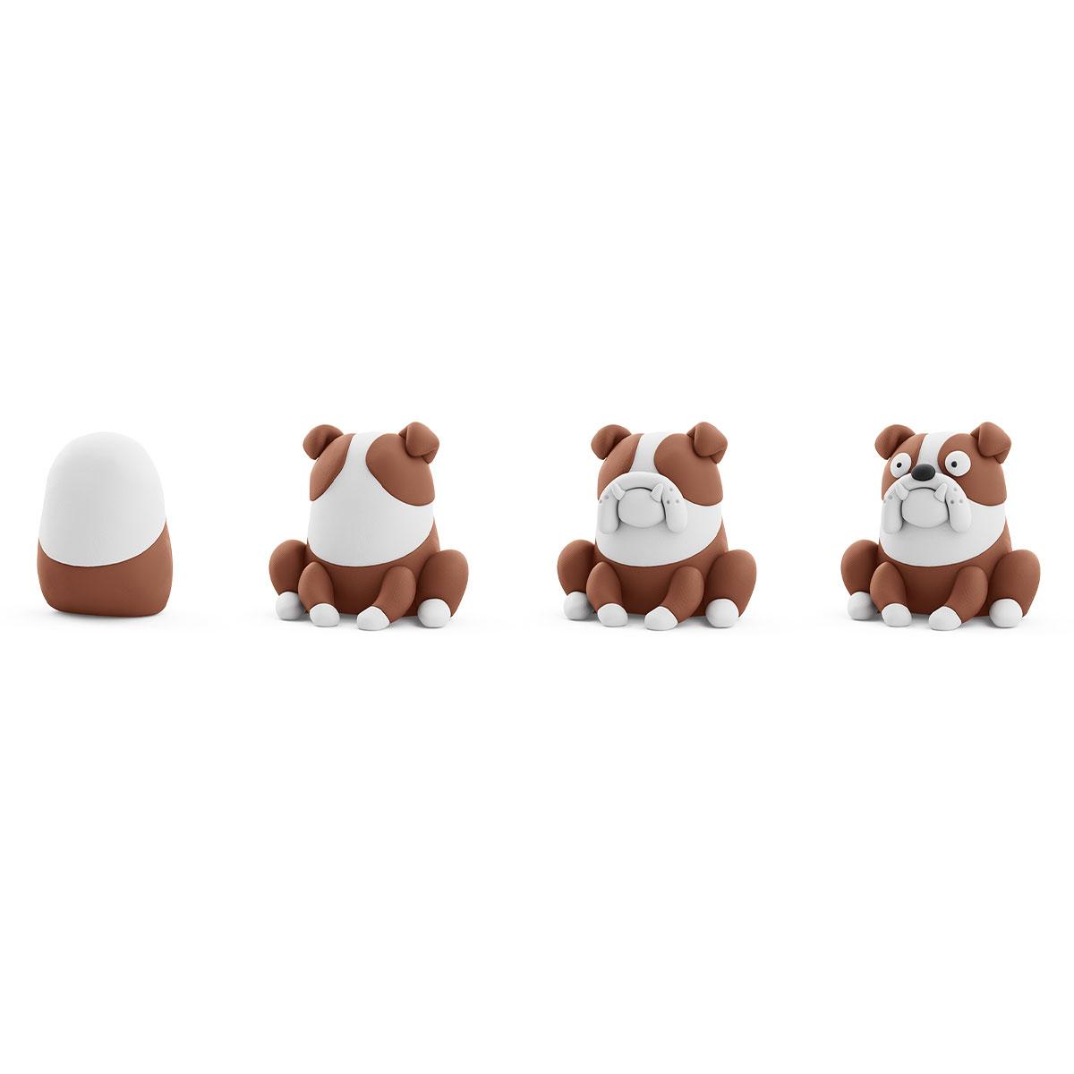 Набор самозатвердевающего пластилина Липака – Собаки-друзья: Бульдог Гипно (30148-UA01), Lipaka