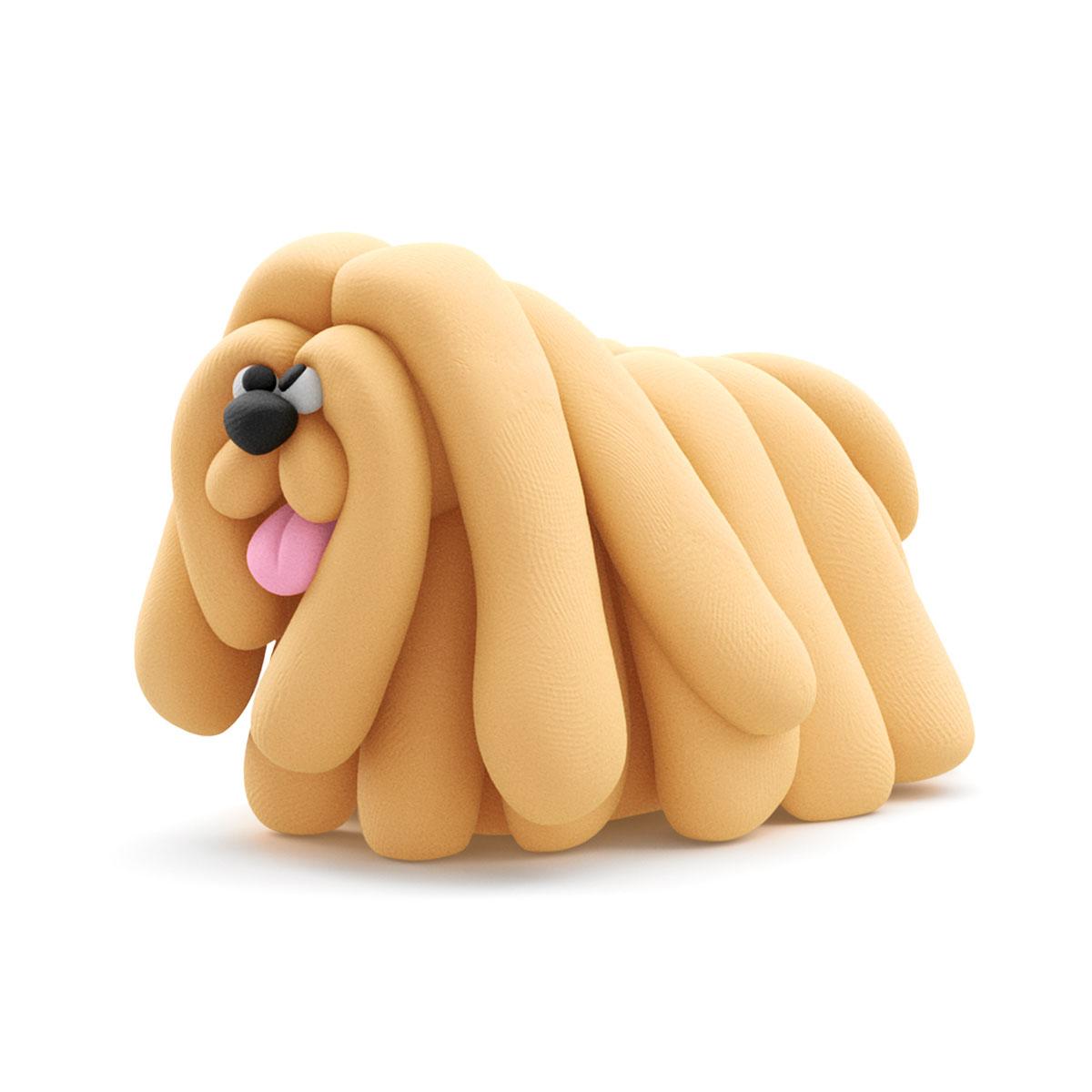 Набір пластиліну Липака, що самозатвердівається –Собаки-друзі: Комондор Муді (30149-UA01), Lipaka