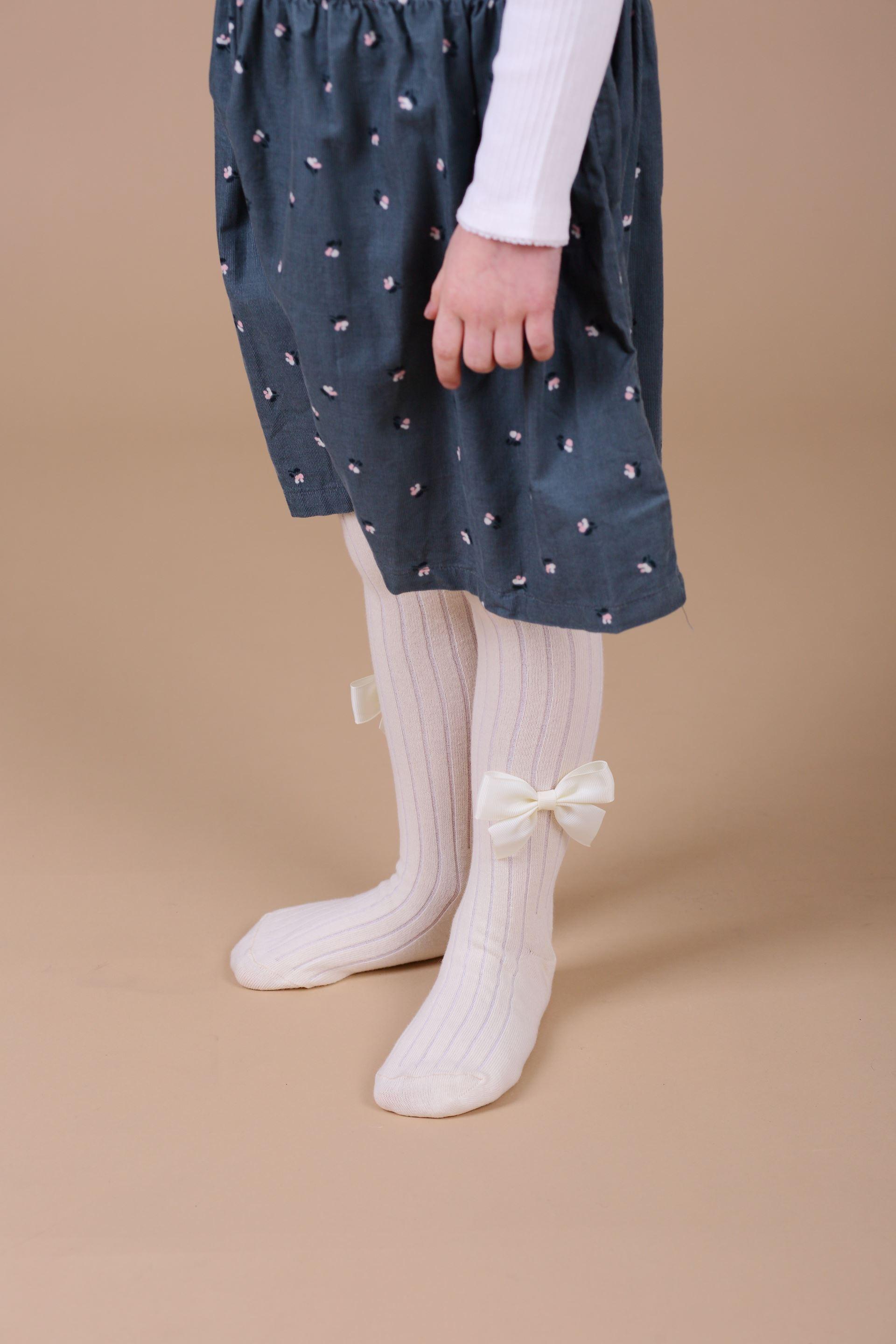 Дитячі колготи з бантиком (496), Мальва