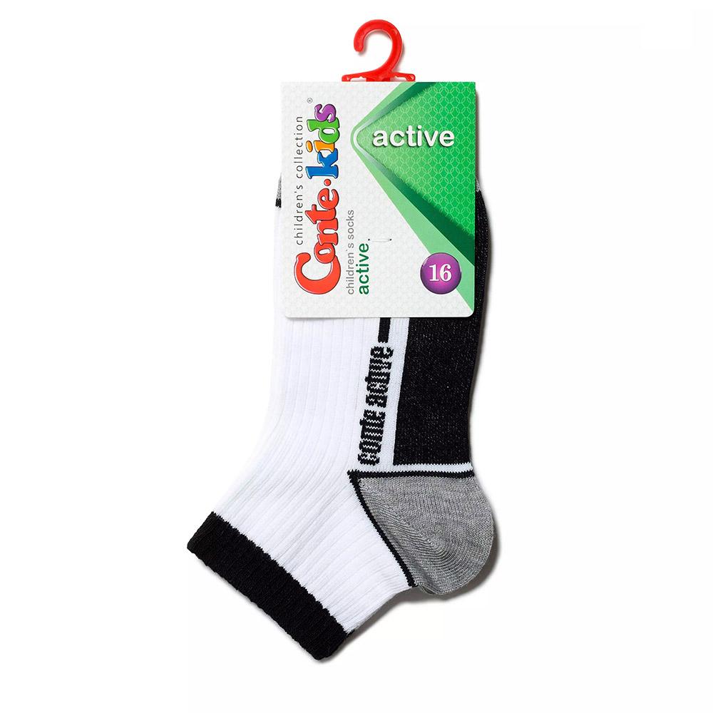 Детские хлопчатобумажные носки Active, белые (13С-34СП), Conte Kids