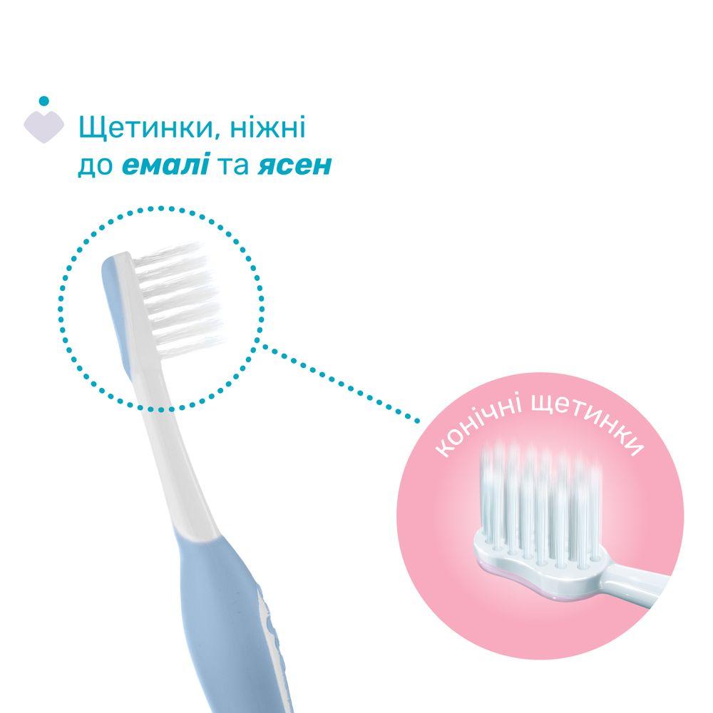 Дитяча зубна щітка для перших зубів, 6-36 міс. блакитна (12081.11), Chicco