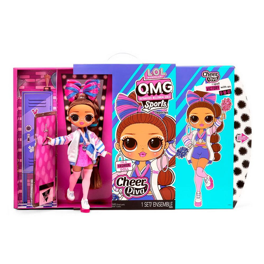 Детский игровой набор с куклой L.O.L. SURPRISE! серии \"O.M.G. Sports Doll\" – ЛЕДИ-ЧИРЛИДЕР (577508)