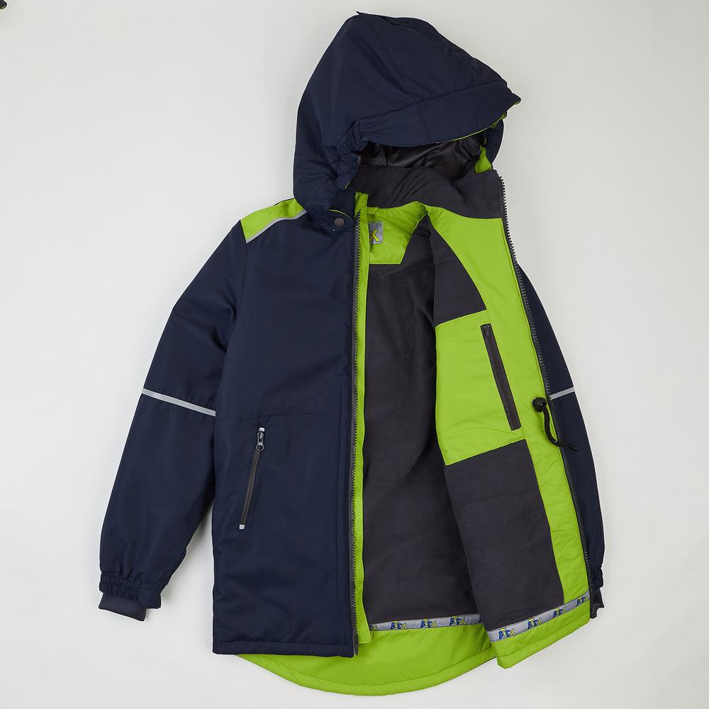Дитяча зимова парка для хлопчика NEW NAVI&LIME (952-04011-9-25) B.TEX