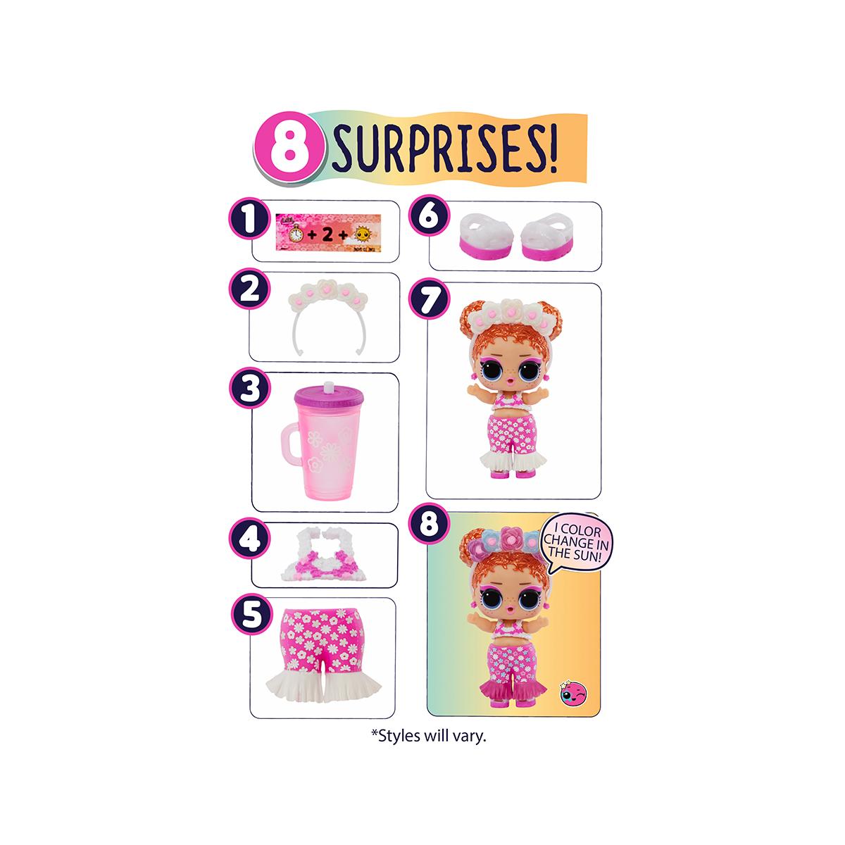 Игровой набор с куклой L.O.L. Surprise! – Солнечное превращение, 589396, LOL Surprise, ЛОЛ