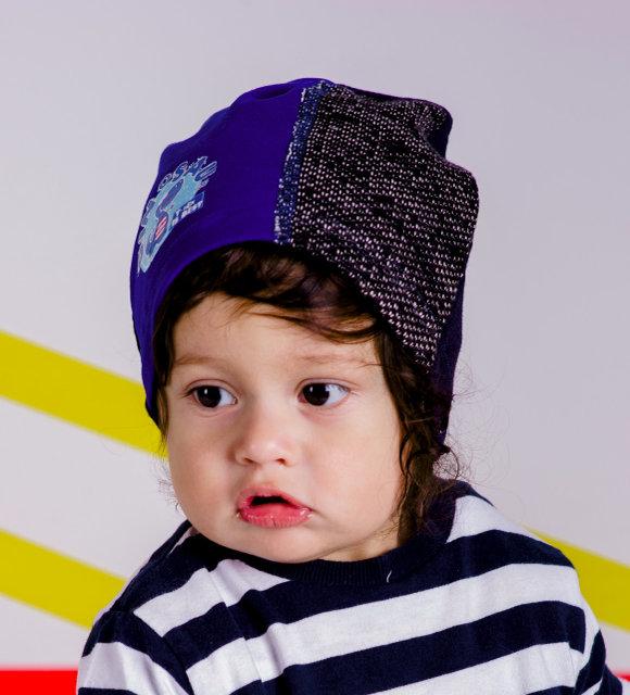 Детская демисезонная шапочка для мальчика \"Адам\", DemboHouse (ДембоХаус)