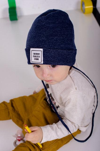 Детская демисезонная шапочка для мальчика \"Роберто\", DemboHouse (ДембоХаус)