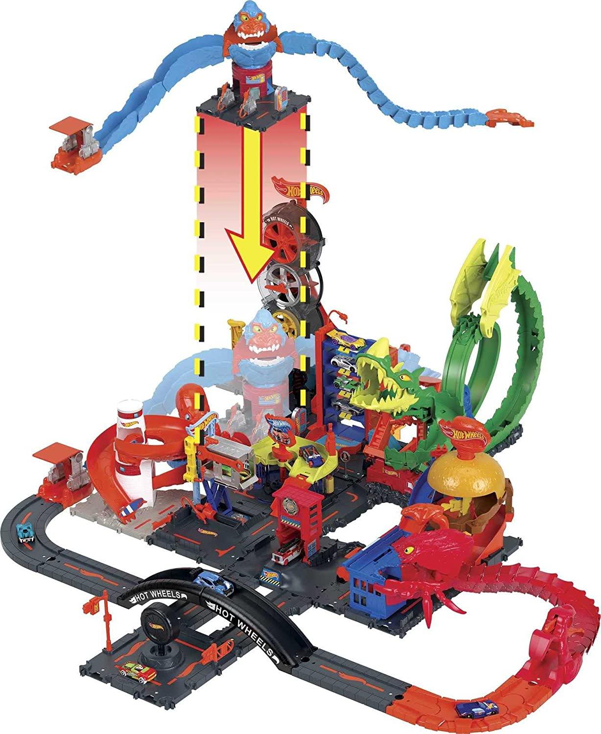 Игровой набор Опасные существа Спасение от гориллы (HDR30), Hot Wheels