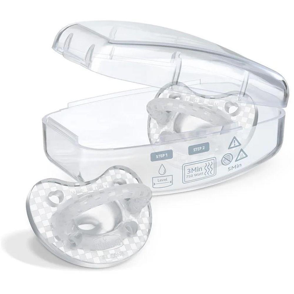 Пустушка PhysioForma Crystal, силікон, 2-6 міс., 2 шт. (73088.31) Chicco