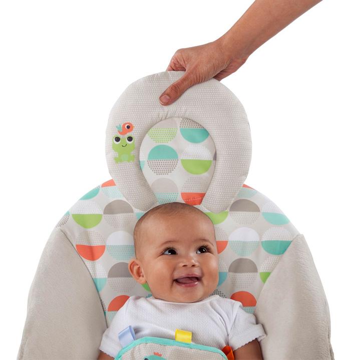 Шезлонг крісло-гойдалка для малюка "Happy Safari Bouncer" (11508), Bright Starts