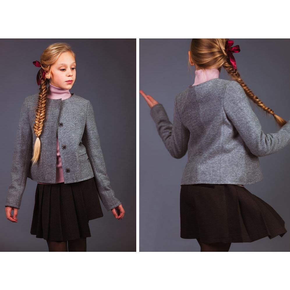 Шкільні спідниця-шорти для дівчинки, коричнева (794), Baby Angel