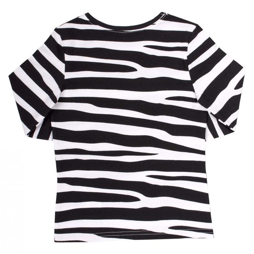 Дитяча футболка з довгим рукавом, чорно-біла (ФБ845), Бембі
