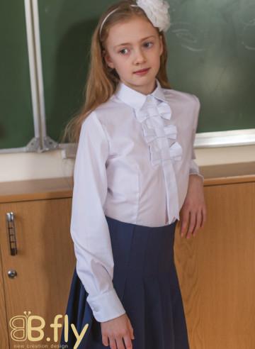 Шкільна спідниця для дівчинки Наталі, синя, ТМ Butterfly (Україна)