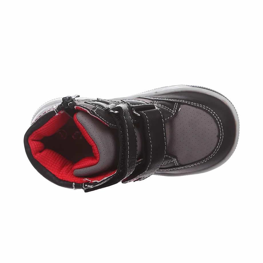 Дитячі демісезонні черевики для хлопчика, сіро-чорні (F-752), Clibee
