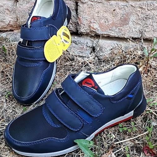 Дитячі туфлі для хлопчика, темно-сині (P-312), Clibee