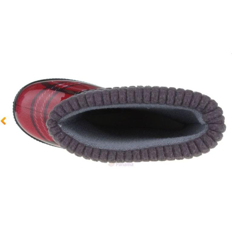 Дитячі гумові чоботи HAWAI LUX PRINT, клітина червоні (0049), Demar (Демар)