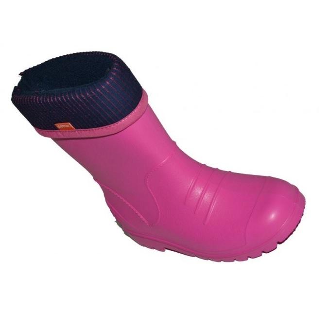 Дитячі гумові чоботи DINO рожеві (0310), DEMAR