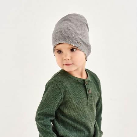 Дитяча демісезонна шапка для хлопчика Деніз, сіра, DemboHouse (ДембоХаус)