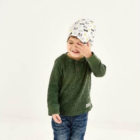 Дитяча демісезонна шапка для хлопчика Деніз, сіра, DemboHouse (ДембоХаус)