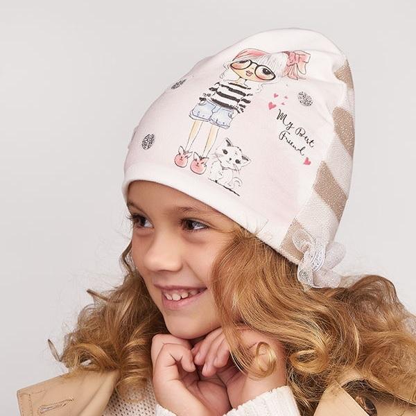 Детская демисезонная шапка для девочек \"Кетрин\", DemboHouse (ДембоХаус)