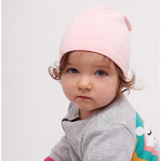 Дитяча демісезонний шапка для дівчаток \"Віченца\" рожева з малюнком, DemboHouse (ДембоХаус)