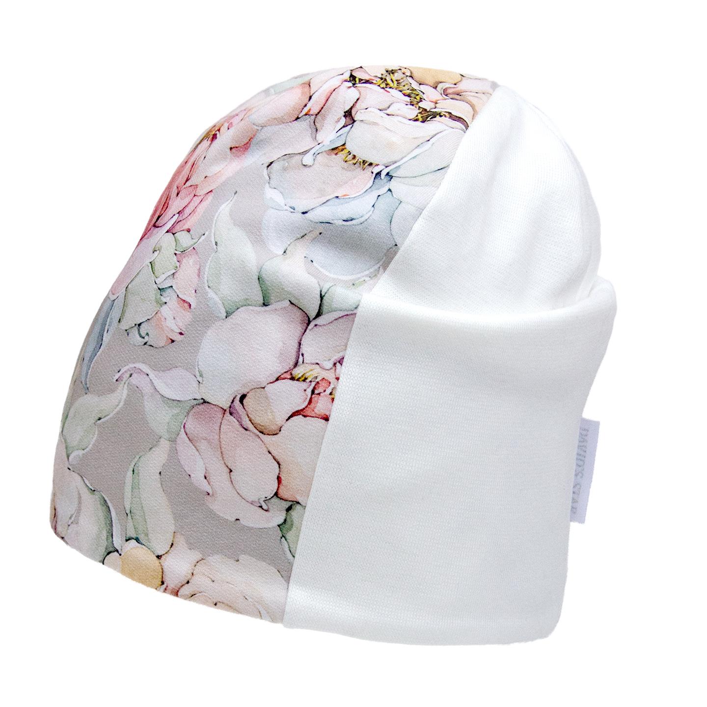 Дитяча демісезонна шапка для дівчинки, квіти (2125), David\'s Star