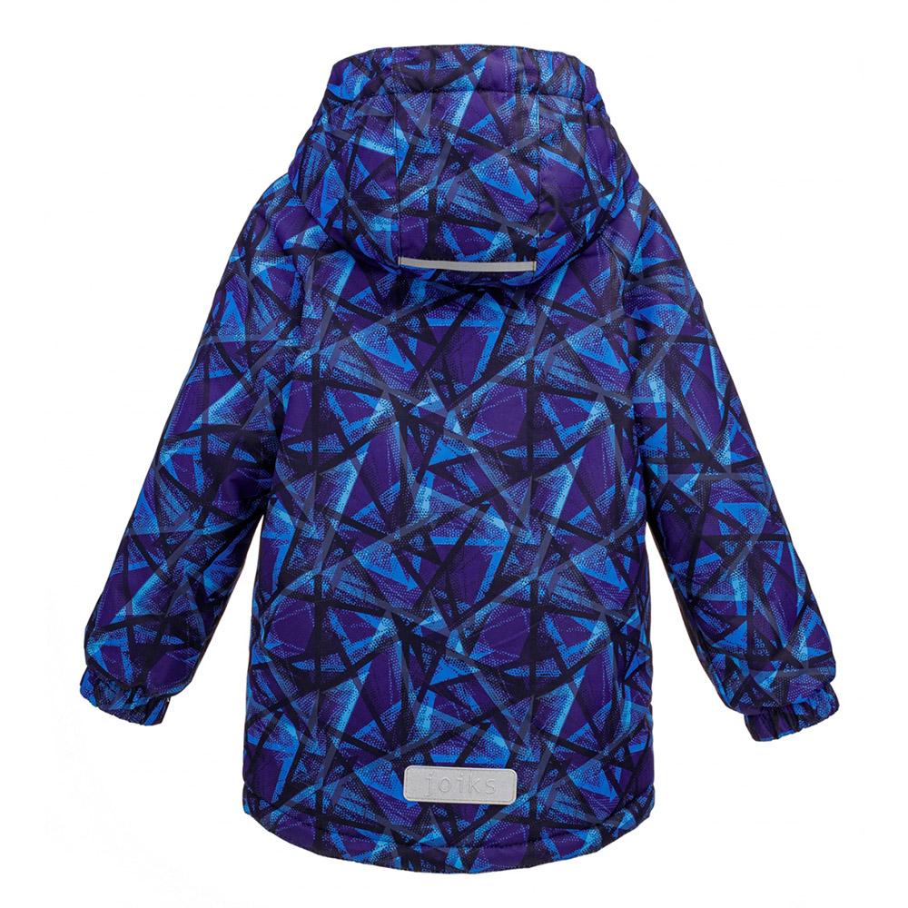 Детская демисезонная курточка для мальчика, синяя с рисунком (ES-06), JOIKS