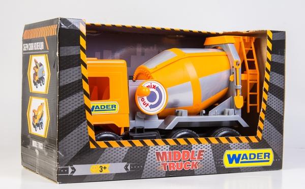 Детская машина - бетономешалка Middle truck (39311), Wader