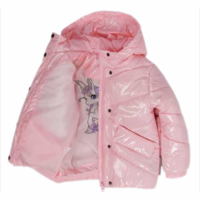 Детская демисезонная куртка для девочки, розовая (06-ВД-21), Evolution