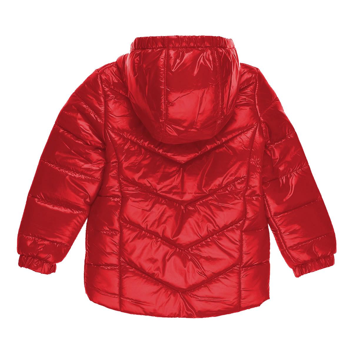 Детская демисезонная куртка для девочки, красная (27-ВД-20), Evolution