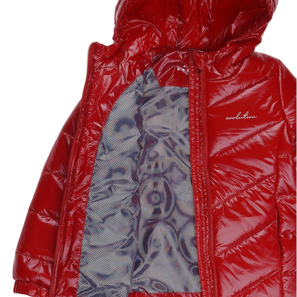 Дитяча демісезонний куртка для дівчинки, червона (27-ВД-20), Evolution