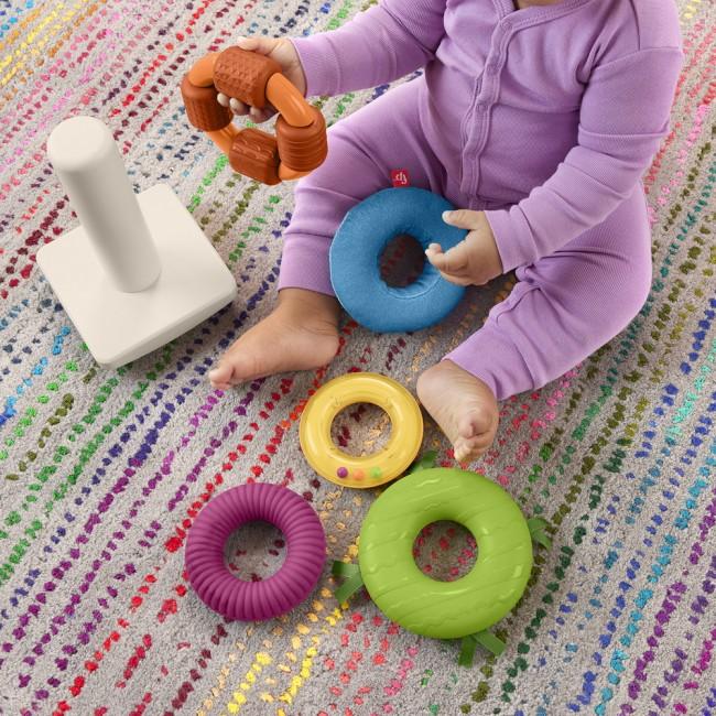Іграшка пірамідка Розвиток сенсорики (HXK47), Fisher-Price