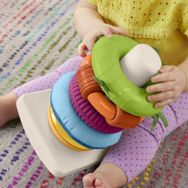 Іграшка пірамідка Розвиток сенсорики (HXK47), Fisher-Price
