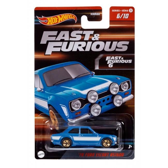 Іграшка тематична машинка Форсаж 1:64 в ас. HNR88, Hot Wheels